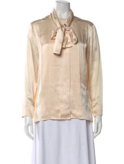 Pre-owned Chanel Vintage 1991 Blouse In Neutral