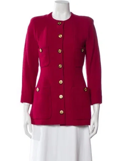 Pre-owned Chanel Vintage 1991 Evening Jacket In Pink