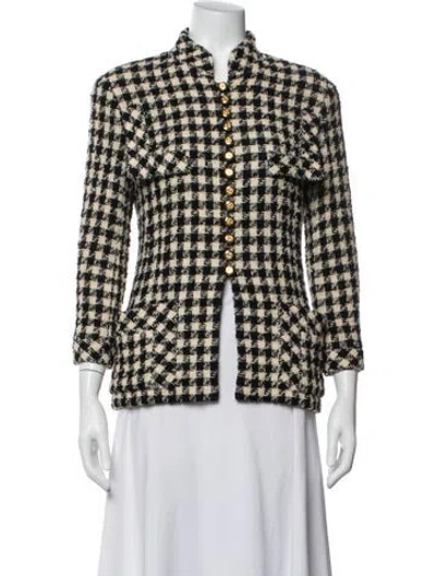 Pre-owned Chanel Vintage 1991 Jacket In Black