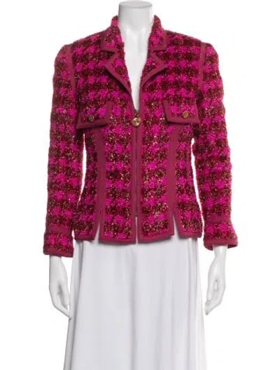 Pre-owned Chanel Vintage 1991 Jacket In Pink