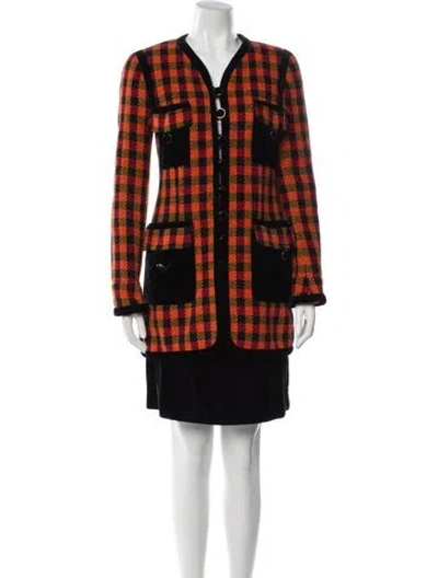 Pre-owned Chanel Vintage 1991 Skirt Suit In Multi