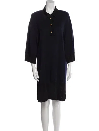 Pre-owned Chanel Vintage 1991 Sweater In Blue