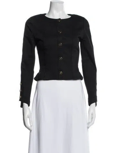 Pre-owned Chanel Vintage 1992 Blazer In Black
