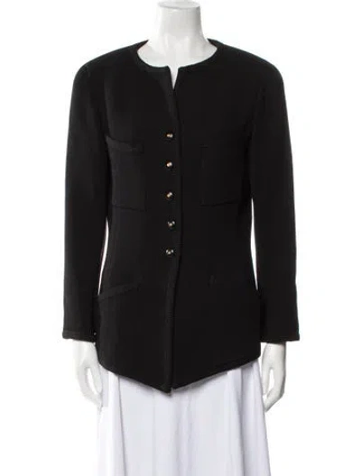 Pre-owned Chanel Vintage 1992 Evening Jacket In Black