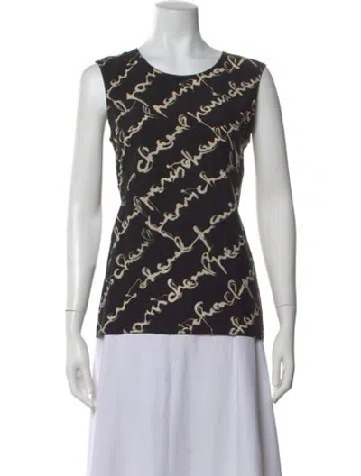 Pre-owned Chanel Vintage 1992 Top In Black