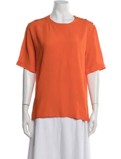 Pre-owned Chanel Vintage 1992 T-shirt In Orange