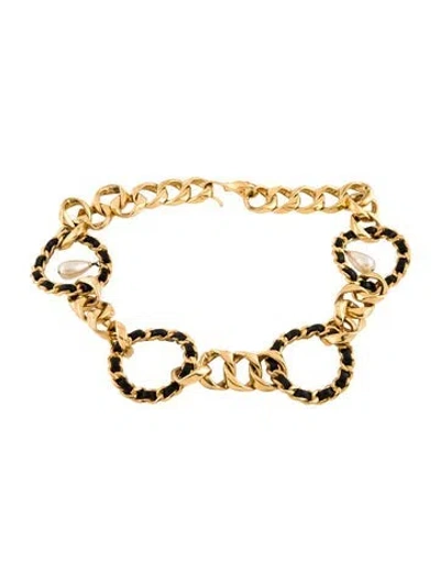Pre-owned Chanel Vintage 1992 Waist Belt In Multi