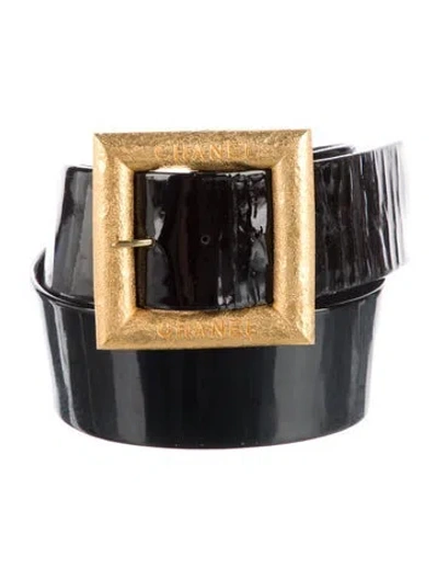 Pre-owned Chanel Vintage 1993 Belt In Black