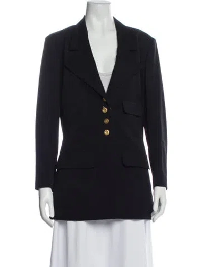 Pre-owned Chanel Vintage 1993 Blazer In Black