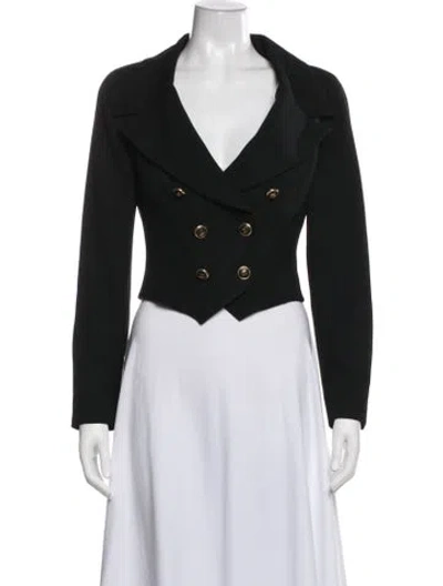 Pre-owned Chanel Vintage 1993 Blazer In Black