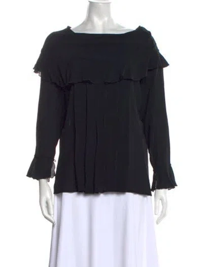 Pre-owned Chanel Vintage 1993 Blouse In Black