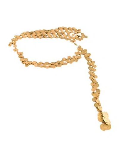 Pre-owned Chanel Vintage 1993 Chain-link Belt In Gold