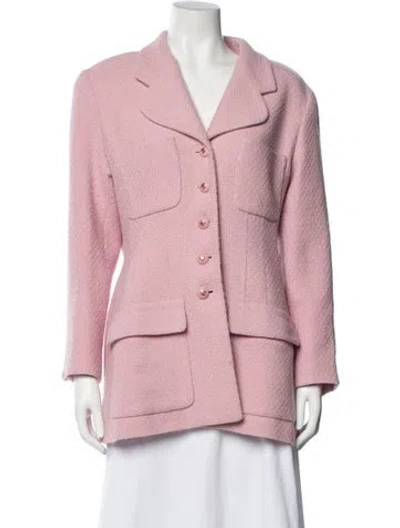 Pre-owned Chanel Vintage 1993 Coat In Pink