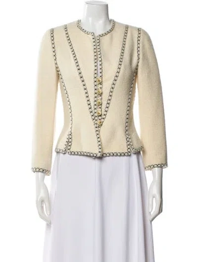 Pre-owned Chanel Vintage 1993 Evening Jacket In Neutral