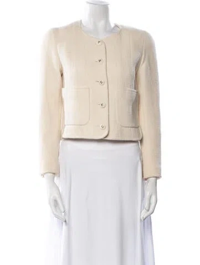Pre-owned Chanel Vintage 1993 Evening Jacket In Neutral