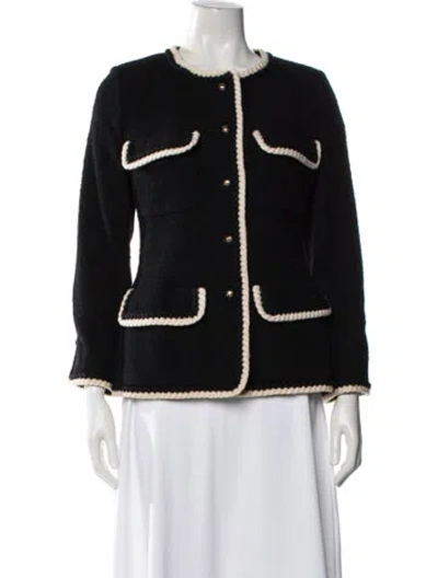 Pre-owned Chanel Vintage 1993 Jacket In Black