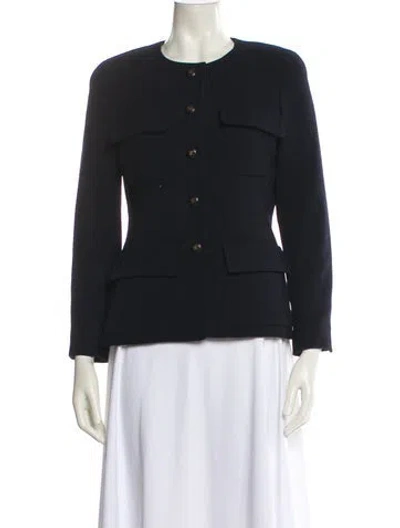 Pre-owned Chanel Vintage 1993 Jacket In Blue
