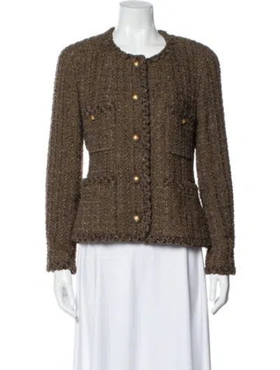 Pre-owned Chanel Vintage 1993 Jacket In Neutral