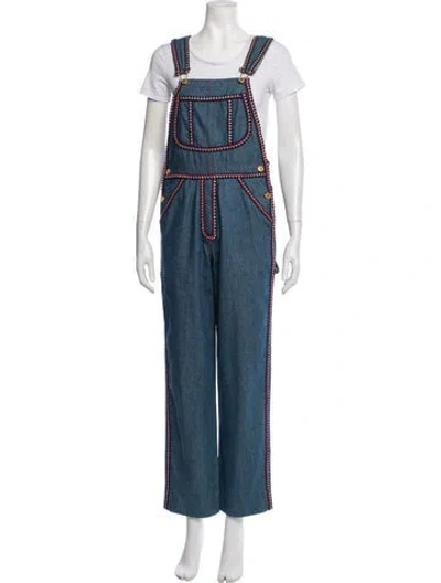 Pre-owned Chanel Vintage 1993 Overalls In Blue