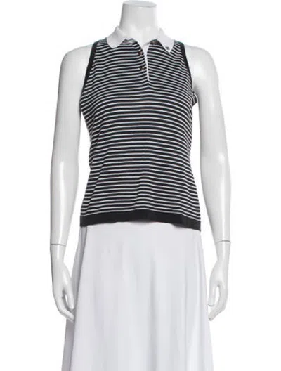 Pre-owned Chanel Vintage 1993 Polo In Black
