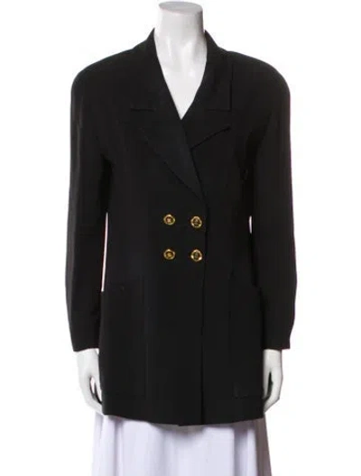 Pre-owned Chanel Vintage 1994 Blazer In Black