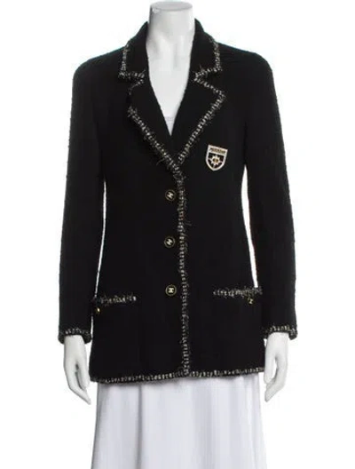 Pre-owned Chanel Vintage 1994 Blazer In Black