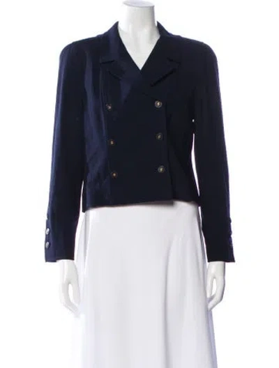 Pre-owned Chanel Vintage 1994 Blazer In Blue