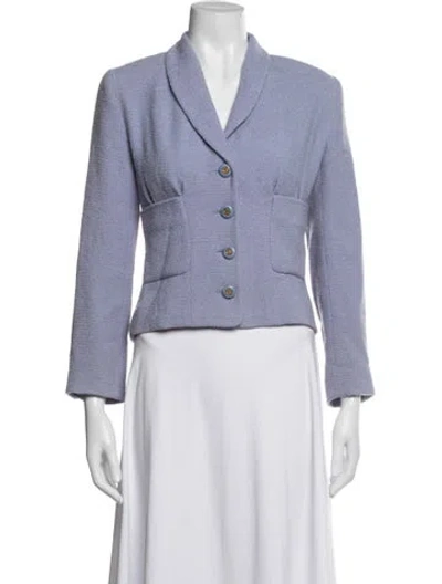 Pre-owned Chanel Vintage 1994 Blazer In Blue