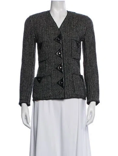 Pre-owned Chanel Vintage 1994 Blazer In Grey