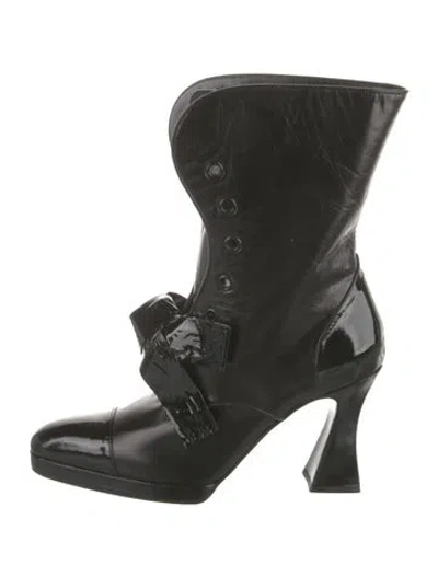 Pre-owned Chanel Vintage 1994 Boots In Black