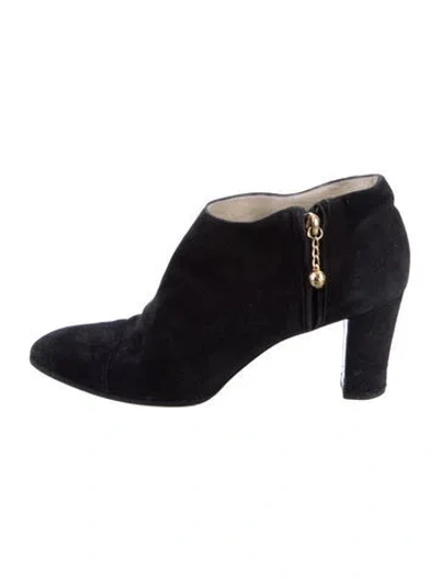 Pre-owned Chanel Vintage 1994 Boots In Blue
