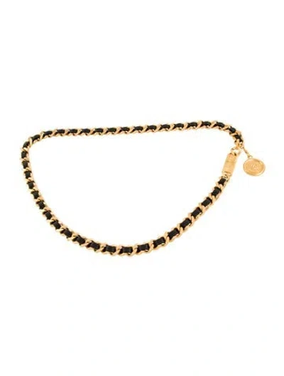 Pre-owned Chanel Vintage 1994 Chain-link Belt In Gold