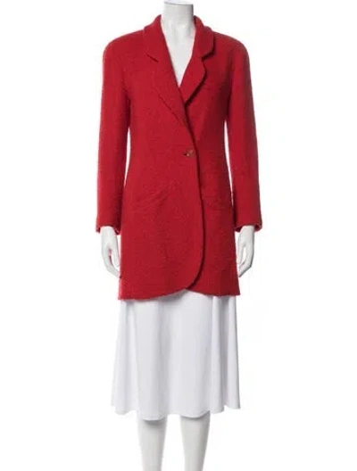 Pre-owned Chanel Vintage 1994 Coat In Red