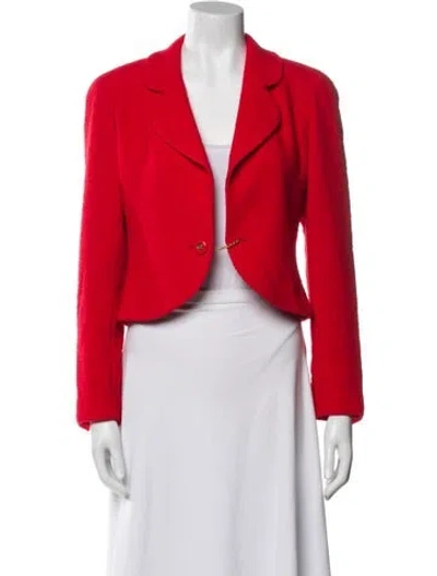 Pre-owned Chanel Vintage 1994 Evening Jacket In Red