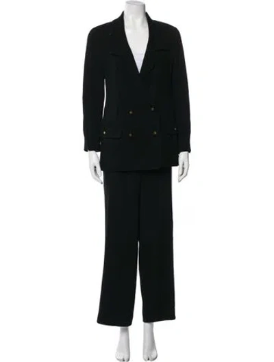 Pre-owned Chanel Vintage 1994 Pantsuit In Black