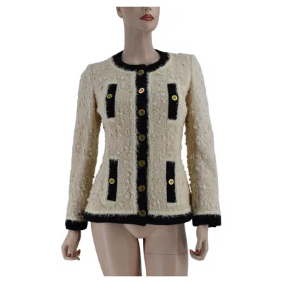 Pre-owned Chanel Vintage 1994 Runway Most Wanted Jackets 38 Excellent Condition In Gray
