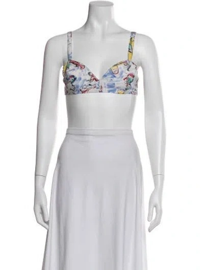 Pre-owned Chanel Vintage 1994 Sports Bra In Blue