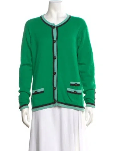 Pre-owned Chanel Vintage 1994 Sweater In Green