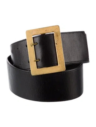 Pre-owned Chanel Vintage 1995 Belt In Black