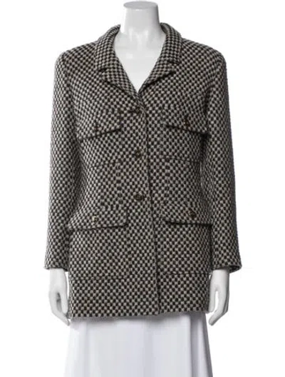 Pre-owned Chanel Vintage 1995 Blazer In Brown