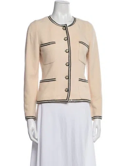 Pre-owned Chanel Vintage 1995 Blazer In Neutrals