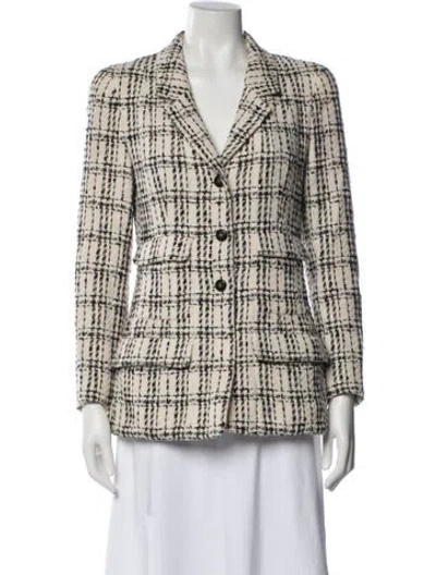 Pre-owned Chanel Vintage 1995 Blazer In Neutrals