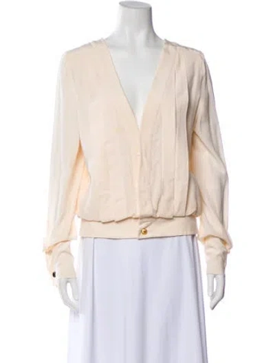 Pre-owned Chanel Vintage 1995 Blouse In Neutral
