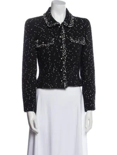 Pre-owned Chanel Vintage 1995 Evening Jacket In Black