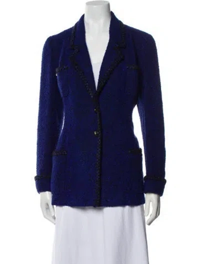 Pre-owned Chanel Vintage 1995 Evening Jacket In Blue
