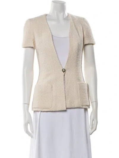 Pre-owned Chanel Vintage 1995 Evening Jacket In Neutral
