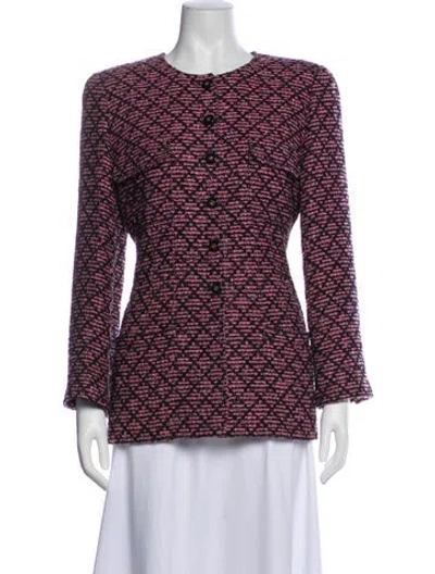 Pre-owned Chanel Vintage 1995 Evening Jacket In Pink