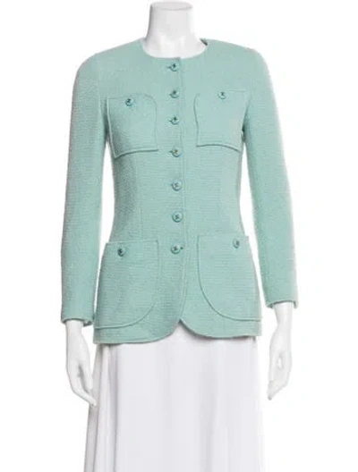 Pre-owned Chanel Vintage 1995 Jacket In Green