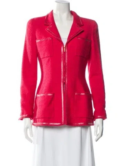Pre-owned Chanel Vintage 1995 Jacket In Red