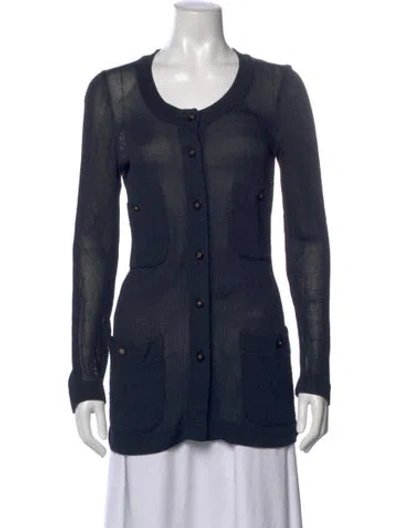 Pre-owned Chanel Vintage 1995 Sweater In Blue